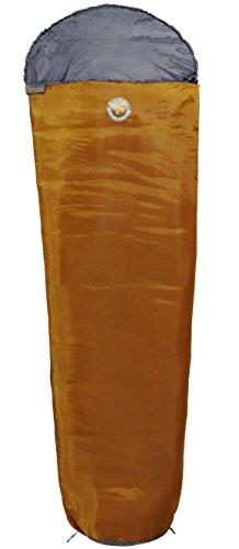GRAND CANYON Whistler - Saco de dormir tipo momia, para el verano, naranja/gris, 301002L