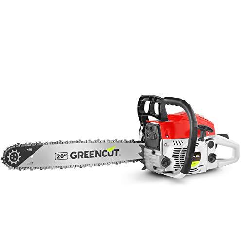 Greencut GS620X - Motosierra de gasolina, 62cc - 3,8cv, espada de 20"