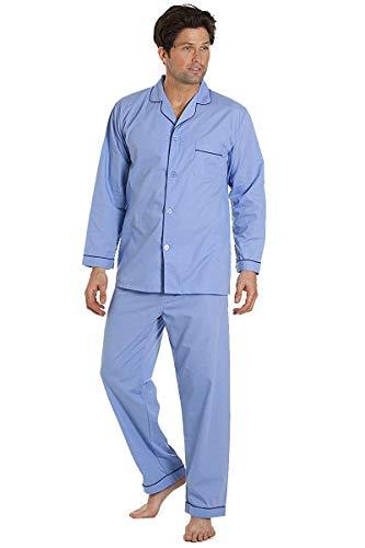 Haigman Pijama hombre azul cielo Manga Larga Set Pijama Traje Con Pantalones