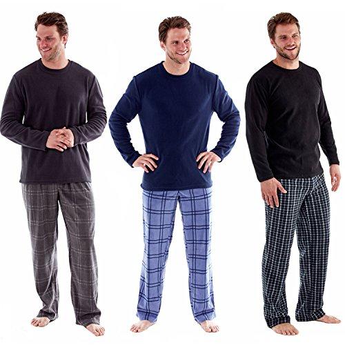 Harvey James - Conjunto de pijama de manga larga - Hombre - Pantalón a cuadros