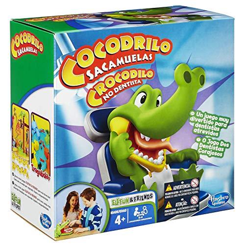 Hasbro - Cocodrilo sacamuelas, Juego de Habilidad (B04081750) (versión española / Portuguesa)