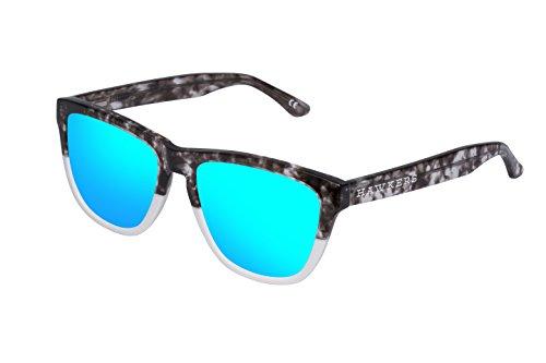 HAWKERS · ONE X · Grey Tortoise ·  Clear Blue · Gafas de sol para hombre y mujer
