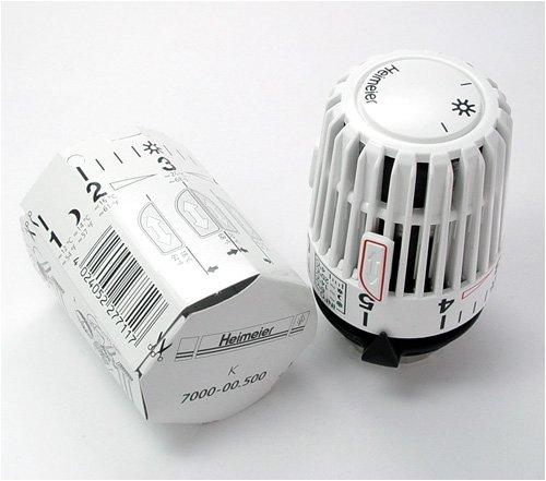 Heimeier - Cabezal para termostato K (con posición cero), color blanco