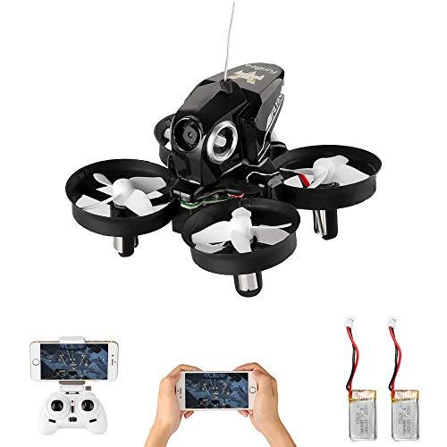 HELIFAR Furibee RC Quadcopter Drone Mini Quadcopter Drone con cámara, Furibee FPV Mini Drone H801 WiFi FPV RC Drone 2.4GHz con 720P Camera One Key Return (Negro)