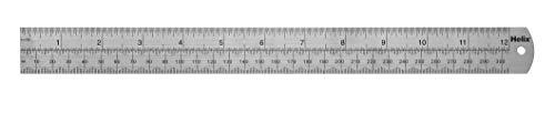 Helix - Regla de metal de longitud exacta (30 cm)
