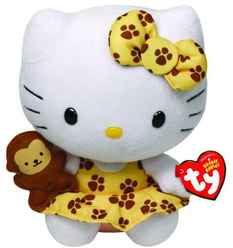 Ty Hello Kitty - Peluche Safari, 15 cm, Color Amarillo 42088TY