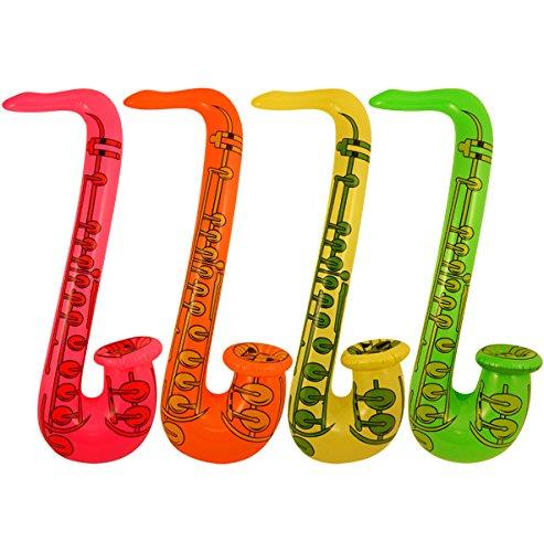 Hen and Stag X99 110 - Juego de 4 4 saxofones inflables