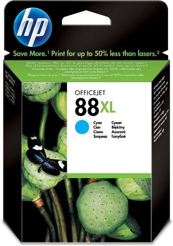 HP 88XL - Cartucho de tinta para impresoras (Cian, 1700 páginas, HP Officejet Pro K550, K5400, K8600, Officejet Pro L7480, L7580, L7590, L7680, L7780, 20 - 80%, 15 - 35 °C, 15 - 35 °C)