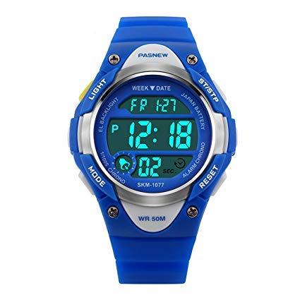 Hiwatch Reloj para Niños/Niñas Deportivos Impermeable 164 pies LED Digital a Prueba de Agua Relojes Infantil Azul