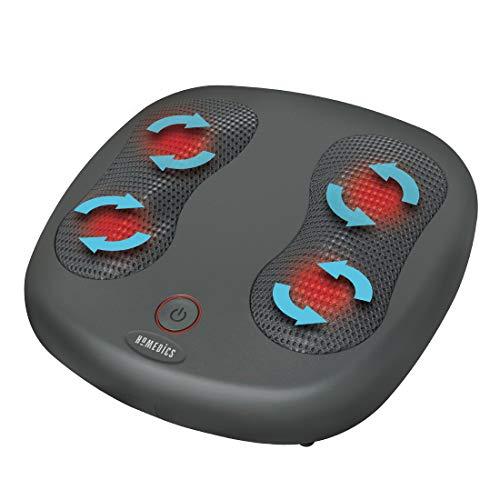 HoMedics FMS-230H-EU - Masajeador de pies Shiatsu, calor infrarrojo, 12 Nodos