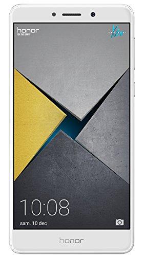 Honor 6x - Smartphone libre de 5.5" (lector de huellas, 4 GB RAM, 64 GB ROM, EMUI 4.1 compatible con Android M, Full HD 1080p, Kirin 655 octa core, cámara 12 MP + 2 MP, frontal 8 MP) plata