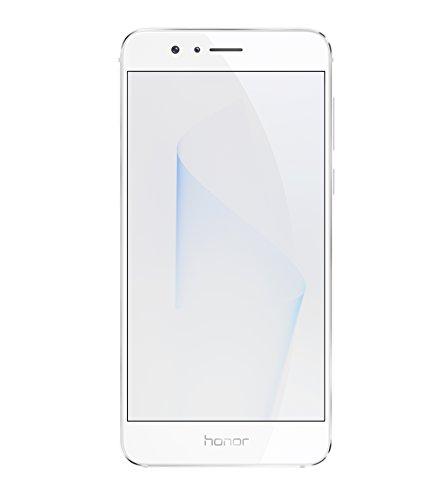 Honor 8 - Smartphone libre de 5.2" (4G, WiFi, Bluetooth, Dual Nano SIM, 4 GB de RAM, 32 GB de memoria interna, cámara de 12 MP/8 MP, Android), color blanco
