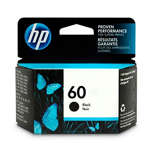 HP 60 Black Ink Cartridge 60 Ink Cartridges, 15-32 °C, 50 g