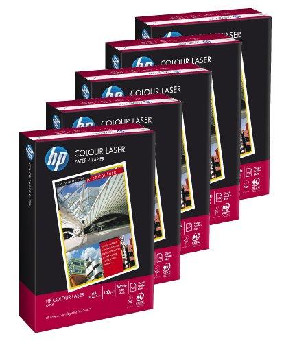 HP Colour Laser - Paquete de 5 x 500 hojas de papel para impresora láser