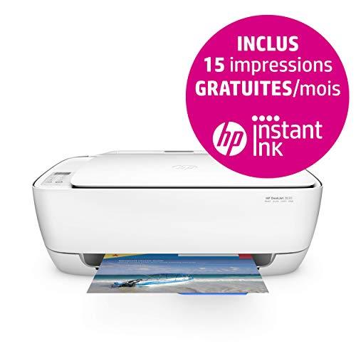 HP DeskJet 3630 - Impresora multifunción de tinta (B/N 8.5 PPM, color 6 PPM, WiFi), color blanco
