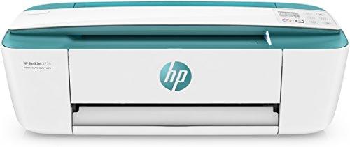 HP Deskjet 3735 - Impresora multifunción inalámbrica (Tinta, Wi-Fi, copiar, escanear, 1200 x 1200 PPP, Modo silencioso, Incluido 3 Meses de HP Instant Ink) Color Blanco y Verde