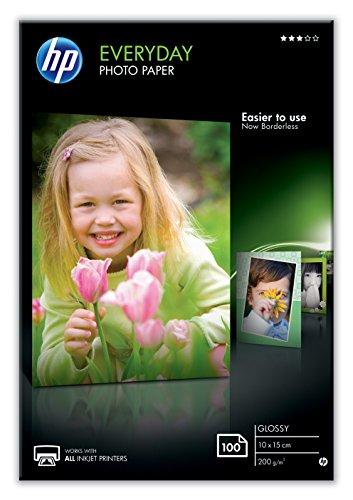 HP CR757A - Papel fotográfico brillante (100 hojas, 10 x 15 cm)
