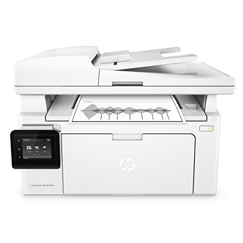 HP LaserJet Pro M130fw - Impresora láser multifunción (256 MB, fax, WiFi, escáner AAD, 23 ppm, hasta 10000 páginas), color blanco