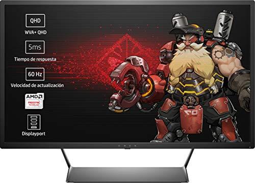 HP OMEN 32 - Monitor Gaming de 32" WVA+ (2560 x 1440 a 60 Hz), Color Negro