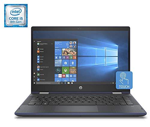 HP Pavilion x360 14-cd0010ns - Ordenador Portátil Convertible (Intel Core i5-8250U, Full HD, 14'', 8GB RAM, 256GB SSD, Intel Graphics, Windows 10) Color Azul - Teclado QWERTY Español
