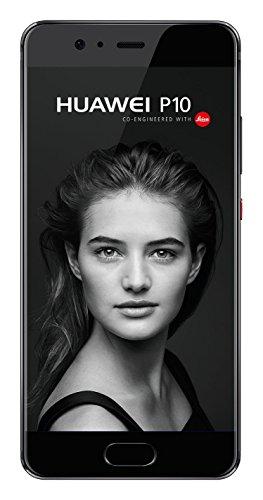 Huawei P10 - Smartphone libre de (5.1", 4G, 64 GB, 4 GB de RAM, 20 MP / 8 MP, Android 7), color Negro