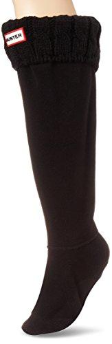 Calcetines Hunter, altos, originales, térmicos, para botas, unisex, adultos, 15 cm, color Negro, talla 38 EU