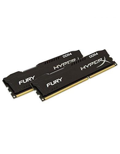 HyperX Fury HX421C14FBK2/16 Memoria RAM (16 GB kit, 2x8 GB) 2133MHz DDR4 Non-ECC CL14 UDIMM (compatible con Skylake)