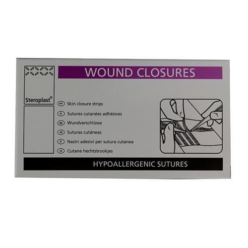 Steroplast hipoalergénico herida cierres/Suturas 3 mm x 75 mm 10 Bolsas de 5 tiras