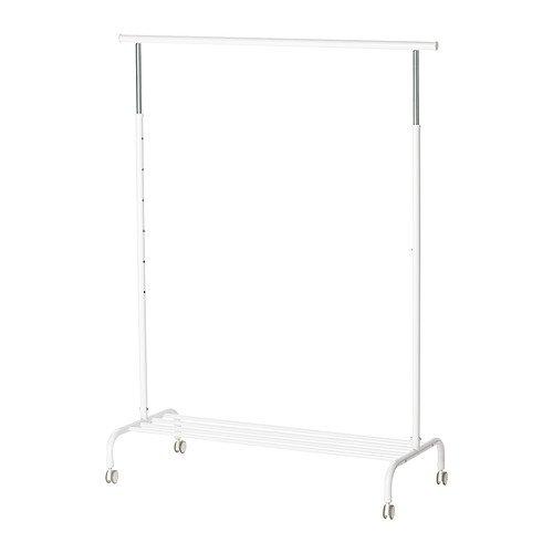 IKEA RIGGA- Perchero de pie, (altura máx.) 175 cm x 111 cm x  51 cm, color blanco, 1