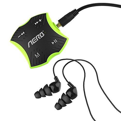 MP3 Impermeable, Aerb 4GB Reproductor de Música MP3 con Auriculares Estéreo para la Natación y Actividades al aire libre - Estándar IPX8