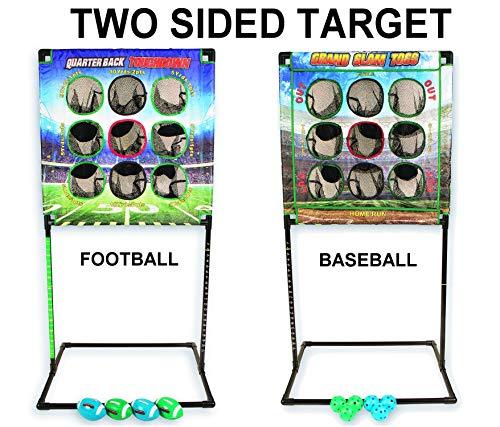 Indoor / Outdoor - Beach, Camping, Tailgating & Yard Game- Perfect football game / Toss game for the whole family to enjoy. 4 games in 1 by Kid Agains