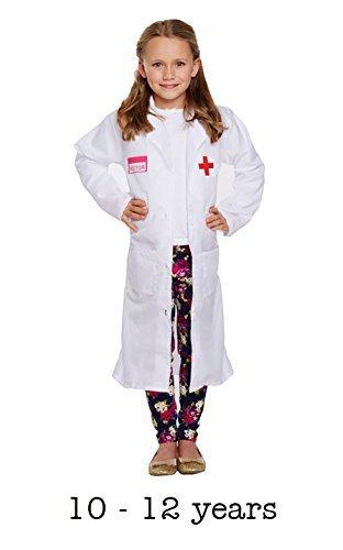 Niño Doctor Chica Disfraz Talla Grande Edad 10-12 años