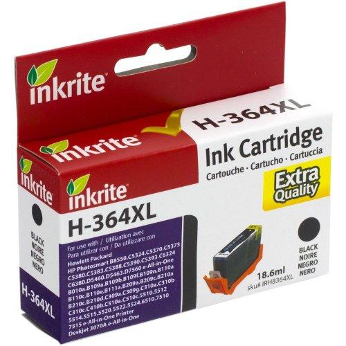 Inkrite CB321EE HP 364XL NG - Cartuchos de tinta para HP Photosmart B109, B110, C5380 y D5460 (gran rendimiento), color negro