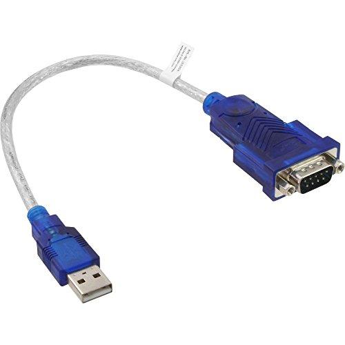 InLine 33304D Adaptador de Cable 2 x USB A 9pin Sub D Azul - Adaptador para Cable (2 x USB A, 9pin Sub D, Male Connector/Male Connector, 0,2 m, Azul)