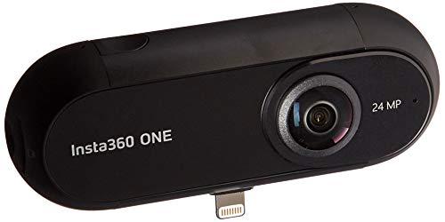 Insta360 ONE - Videocámara de Acción 360° con Resolución de Video 4K, Estabilización FlowState, Foto de 24 MP, Bluetooth 4.0, MicroSD, Lightning, Compatible con iPhone X/8/7/6 Plus - Negro