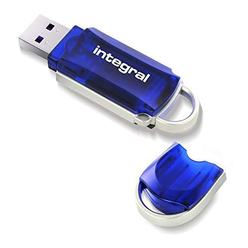 Integral 32GB Courier Drive - Memoria USB de 32 GB (USB 2.0, 12 MB/s), Azul