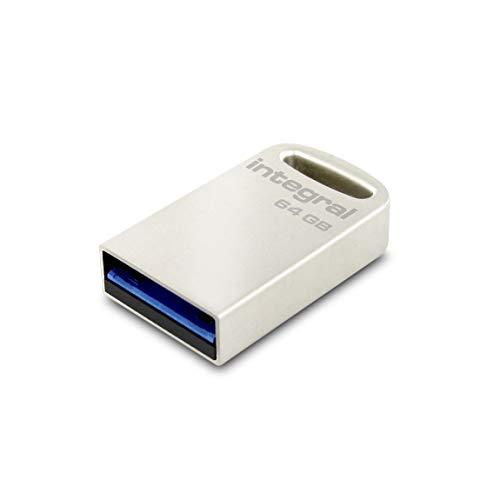 Integral Europe Fusion - Memoria USB de 64 GB, plateado