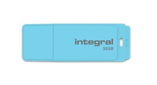 Integral Europe Pastel - Memoria USB (32 GB), Color Azul