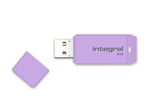 Integral Europe Pastel - Memoria USB (8 GB), Color Malva