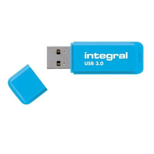 Integral Memory Neon - Memoria USB de 64 GB, Azul