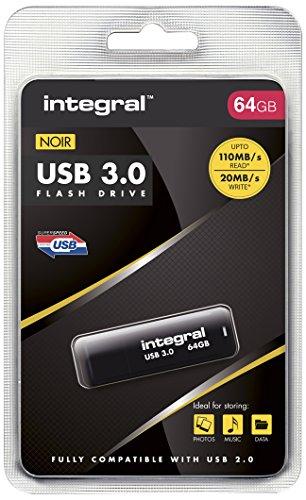 Integral Noir 3.0 Flash Drive 110mb/s 64gb