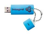 Integral Splash - Lápiz de Memoria USB 2.0 Azul 16 GB