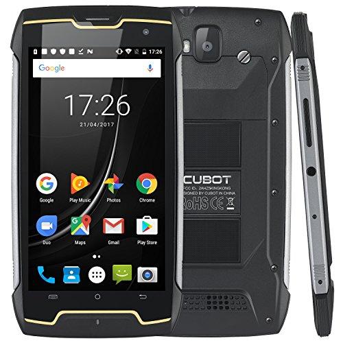 CUBOT King Kong Móvil Libre IP68 Impermeable 3G Smartphone 5.0" Pulgadas Android Dual SIM Quad-Core 13,0MP Cámara 2GB+16GB Negro ?CUBOT Oficial?