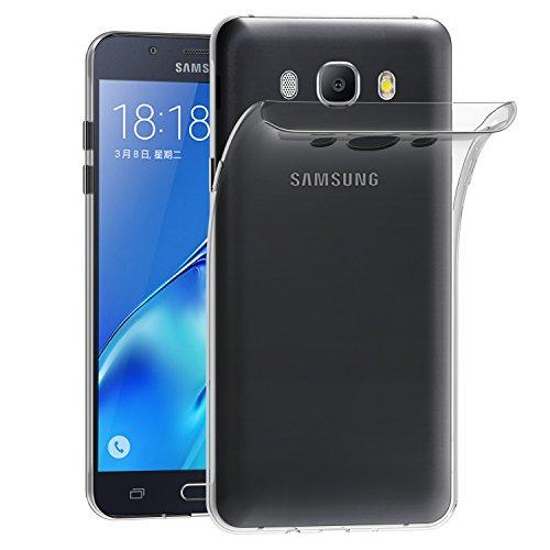 ivoler Funda Carcasa Gel Transparente Compatible con Samsung Galaxy J5 2016, Ultra Fina 0,33mm, Silicona TPU de Alta Resistencia y Flexibilidad