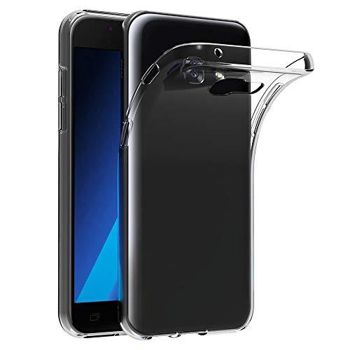 ivoler Funda Carcasa Gel Transparente Compatible con Samsung Galaxy A3 2017, Ultra Fina 0,33mm, Silicona TPU de Alta Resistencia y Flexibilidad