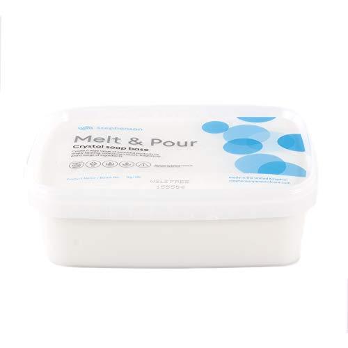 Mystic Moments Base de jabón para derretir y Verter, Color Blanco, sin SLS, 1 kg