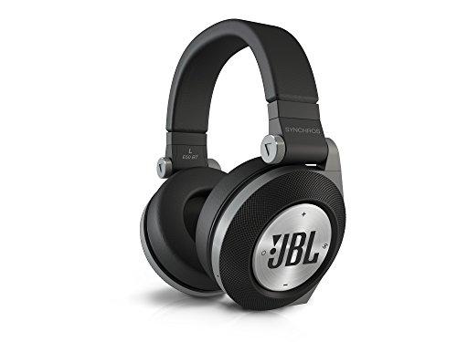 JBL E50 BT Auriculares supraaurales estéreo Bluetooth almohadillados recargables inalámbricos con función Purebass, compatible con dispositivos iOS de Apple y Android, color negro