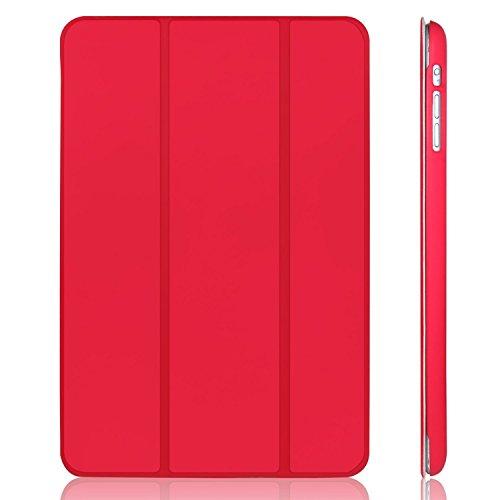 JETech Funda para iPad mini 1 2 3, Carcasa con Soporte Función, Auto-Sueño/Estela, Rojo