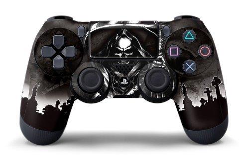 Juego de skin para un mando, diseño de Reaper Negro[PlayStation 4]