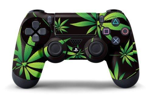 Juego de skin para un mando, diseño de Weeds Negro [PlayStation 4]